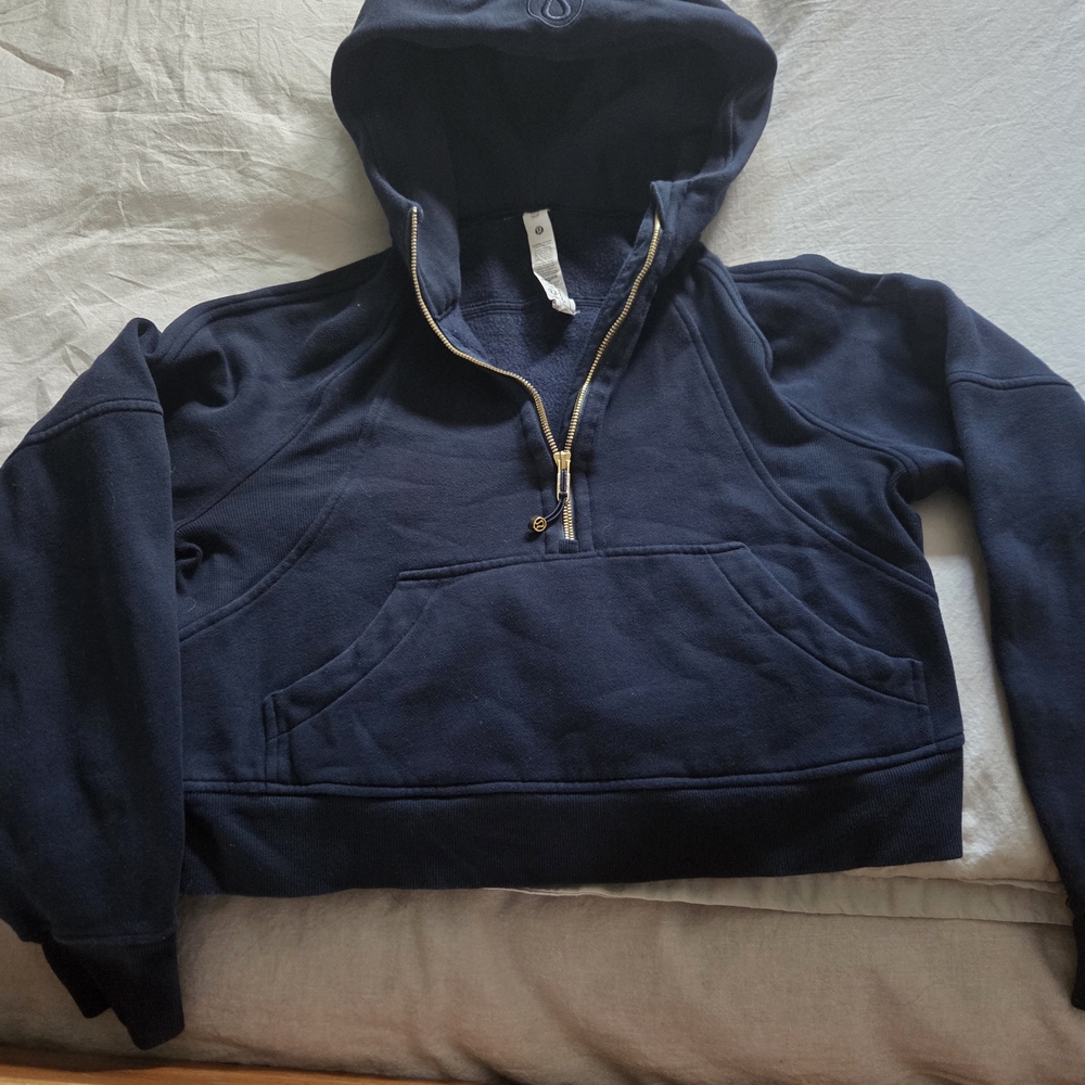 Lululemon Scuba Oversized Half-Zip Hoodie, Dark Blue
